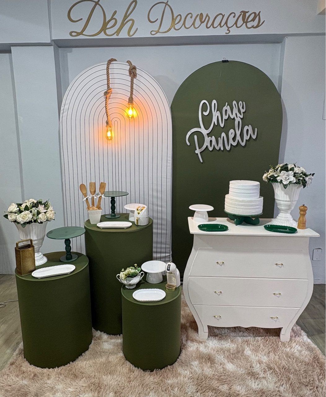 Kit Chá de Panela Verde (Kit 4) - Déh Decorações 