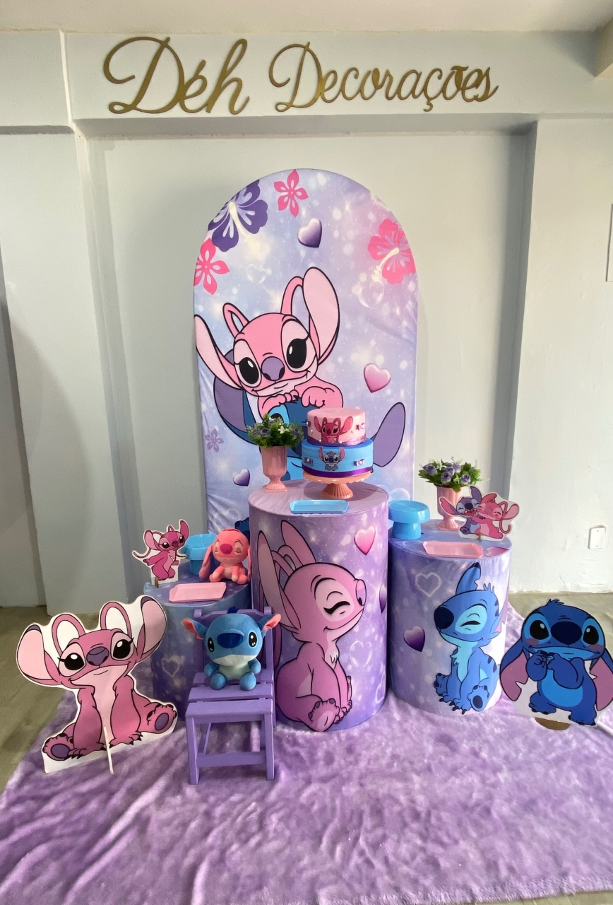 Stitch E Angel (Kit 2) - Déh Decorações 