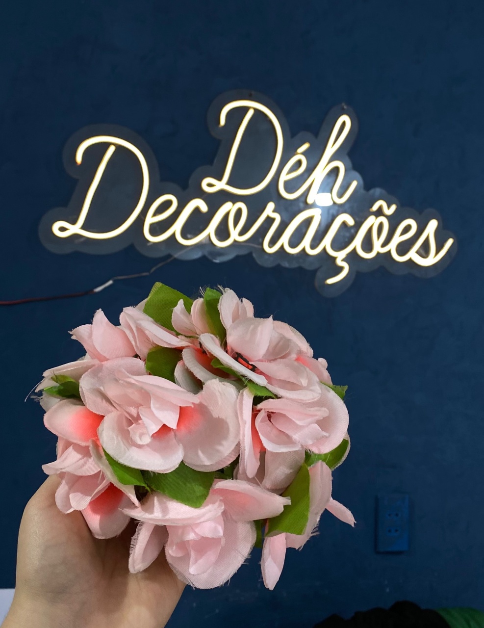 Flor Pequena Rosa Bb - Déh Decorações 