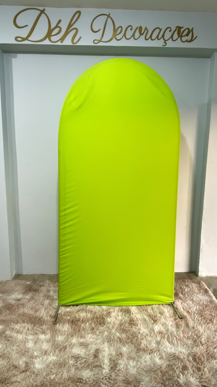 Capa Painel Romano Verde Néon  - Déh Decorações 