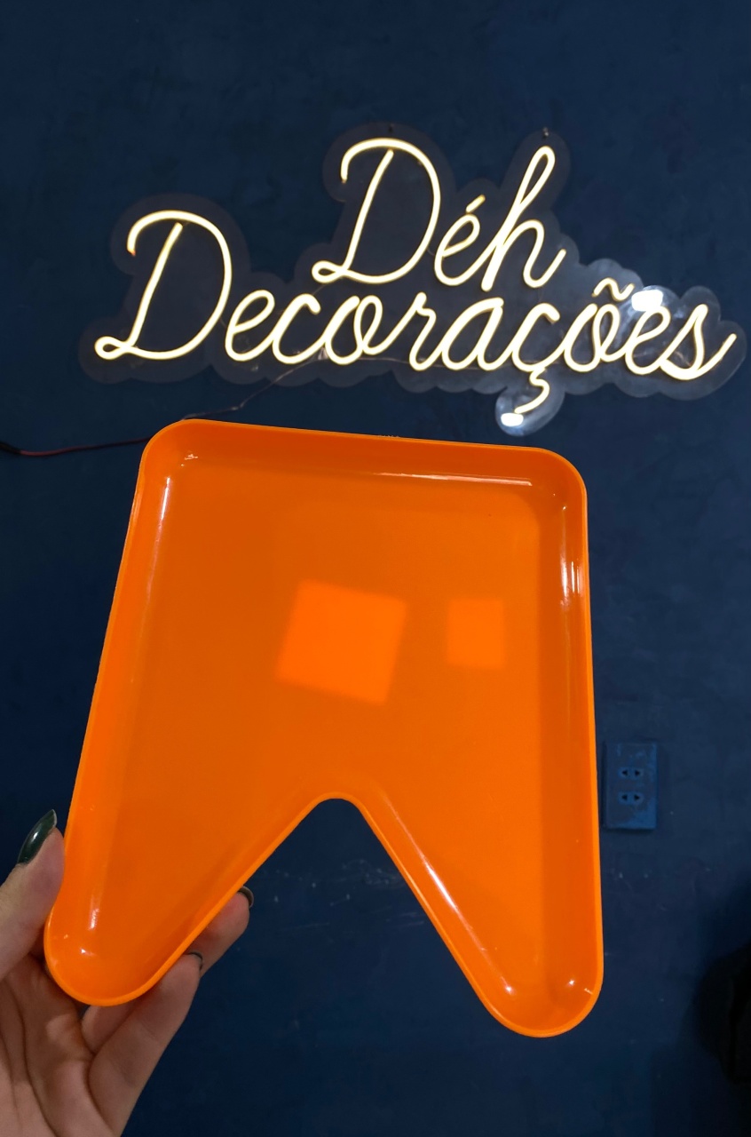Bandeja Laranja Bandeira - Déh Decorações 