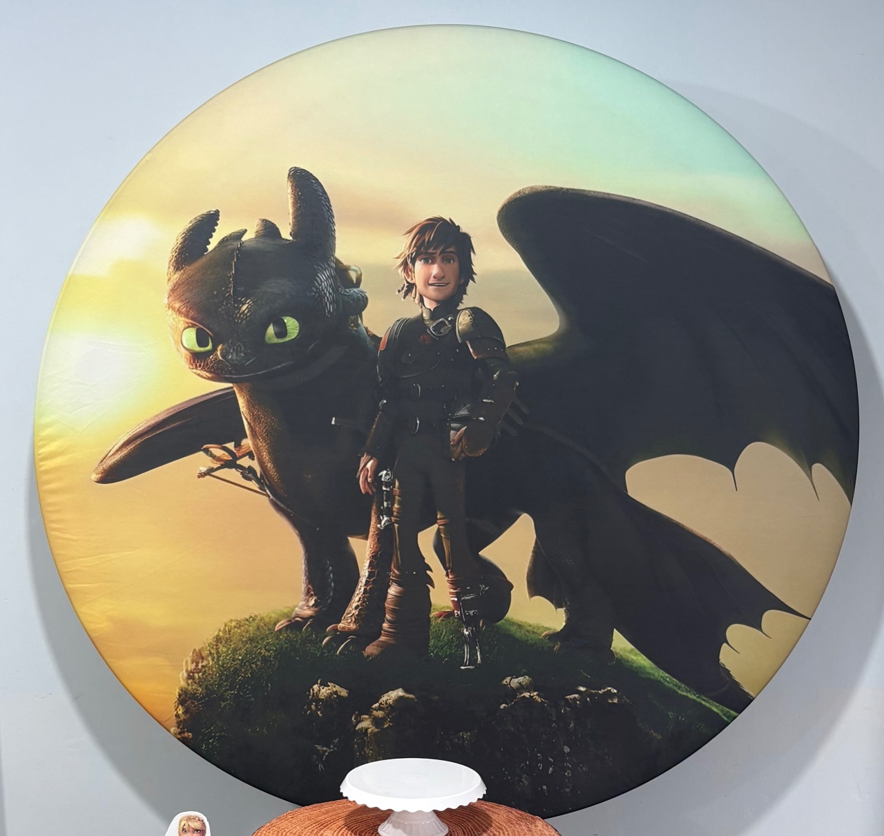 Capa Painel Como Treinar Seu Dragão  - Déh Decorações 