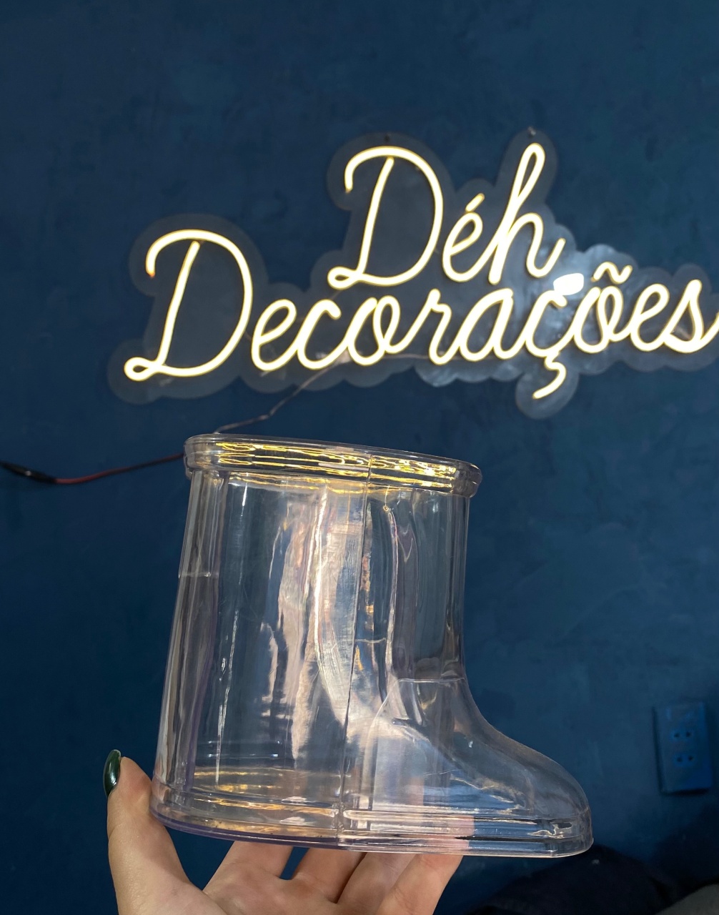 Bandeja Botinha Acrílico  - Déh Decorações 