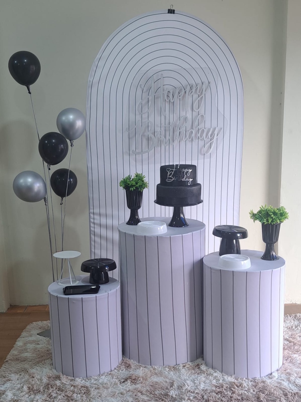 Kit Branco E Preto  - Déh Decorações 