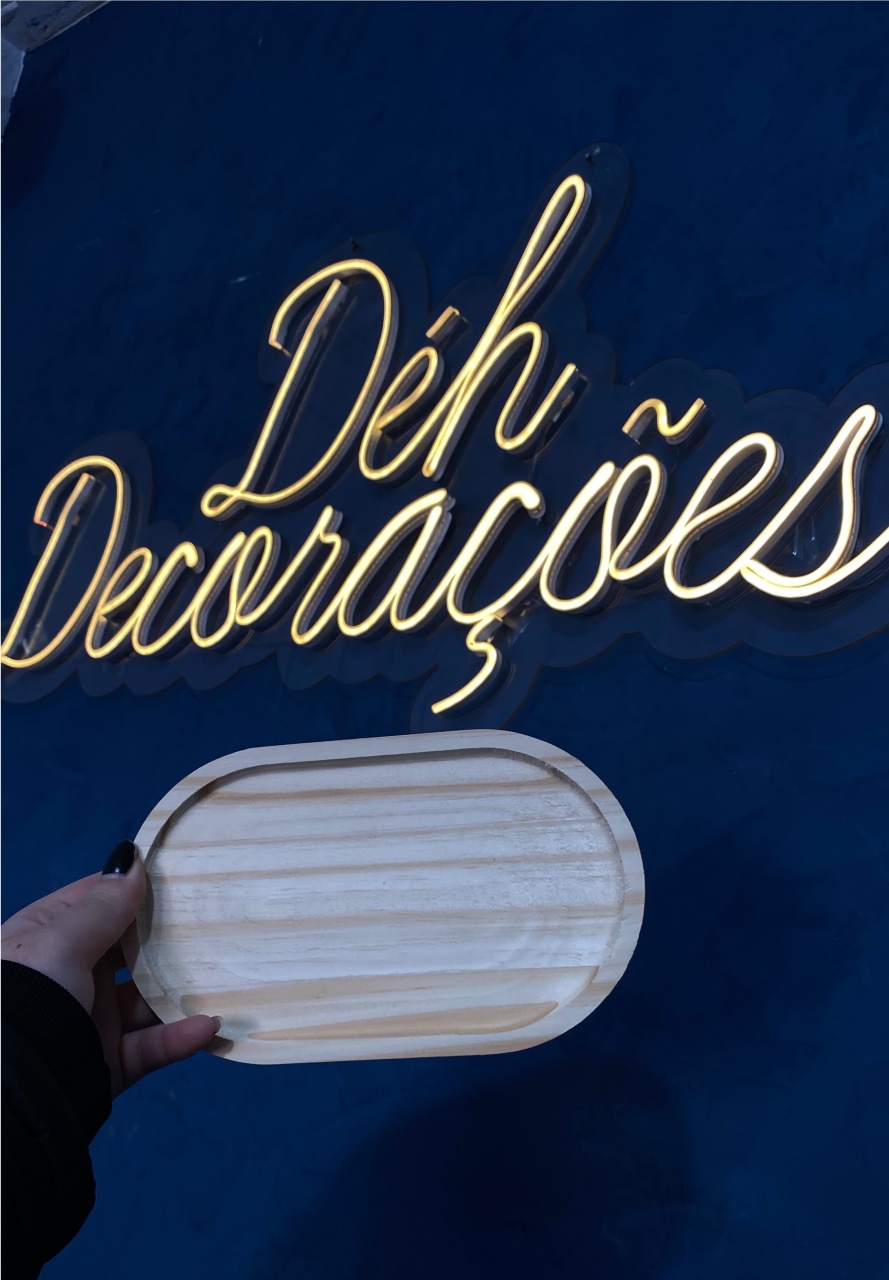 Bandeja Oval Pinos - Déh Decorações 