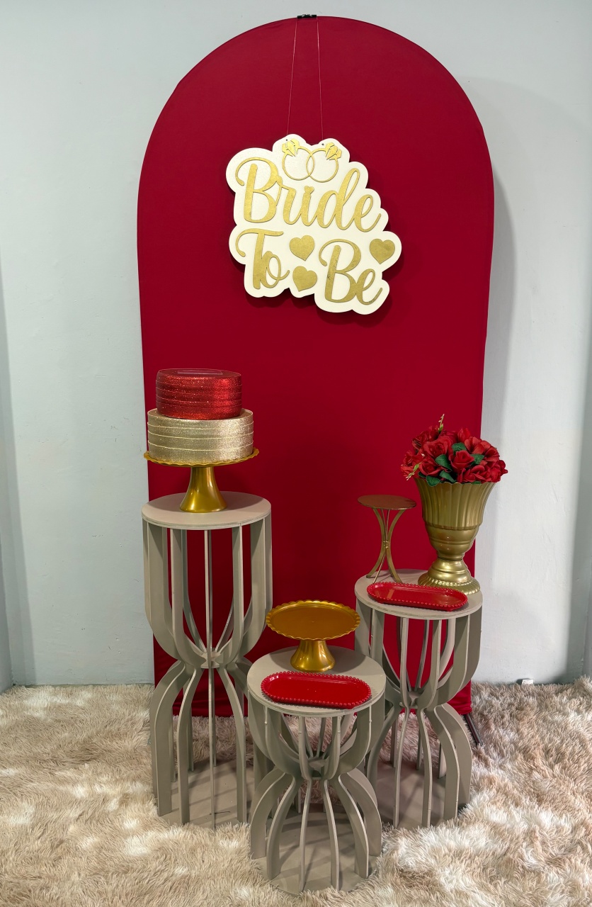 Bride To Be Vermelho (Kit 2) - Déh Decorações 