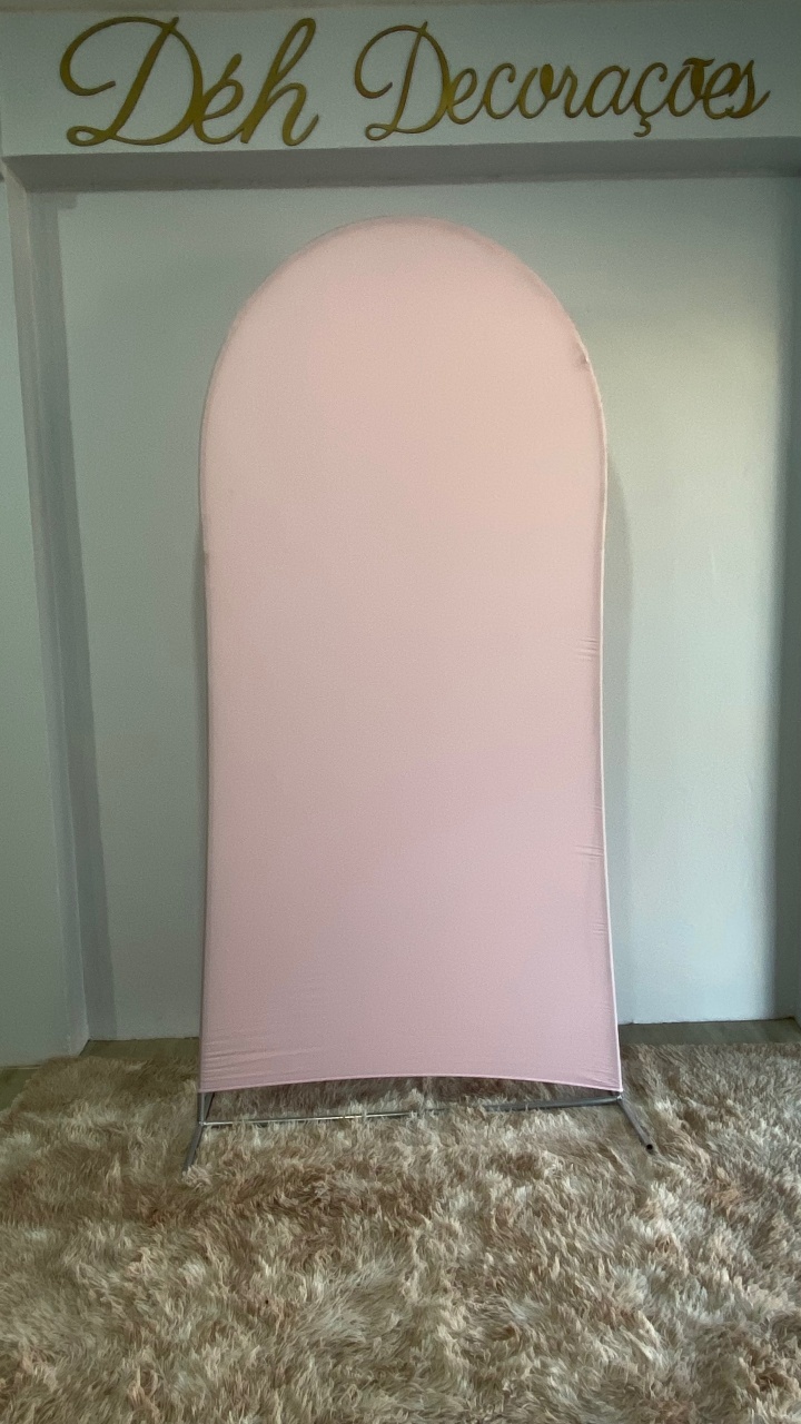 Capa Painel Romano Rosa Bebê  - Déh Decorações 