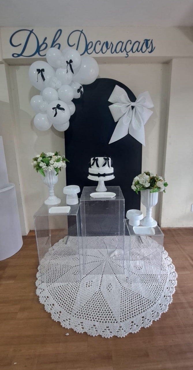 Kit Laço Preto E Branco (Kit3) - Déh Decorações 