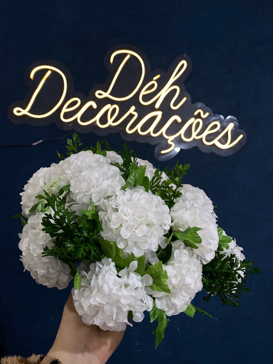 Arranjo de Flor Branca 4 - Déh Decorações 
