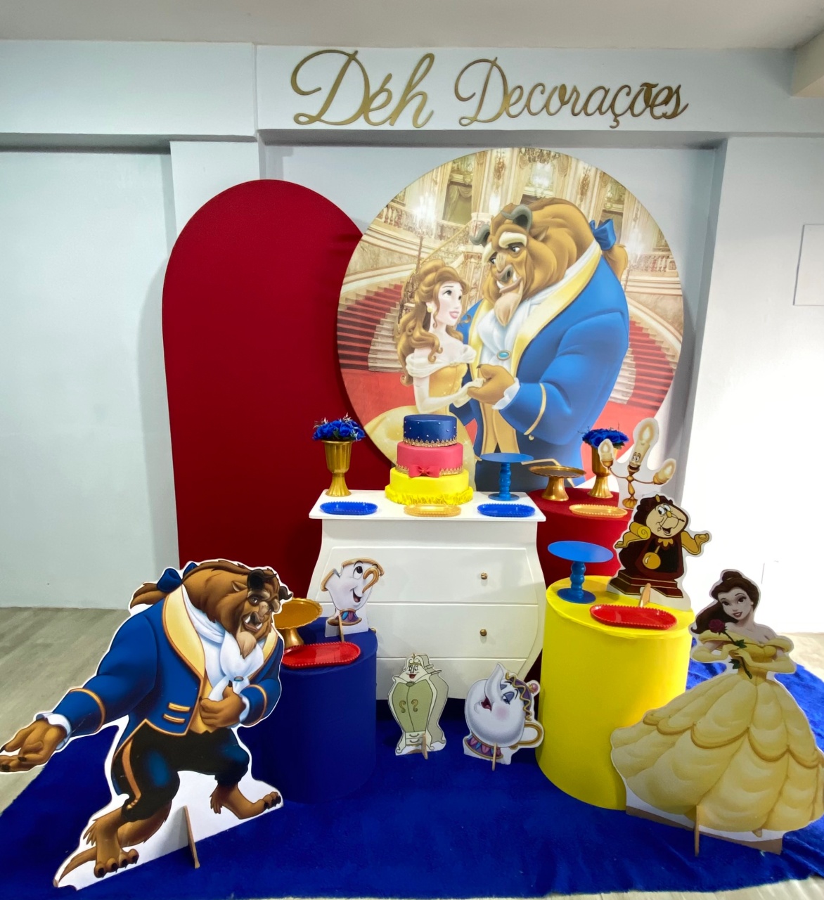 Bela E A Fera (Kit 4) - Déh Decorações 