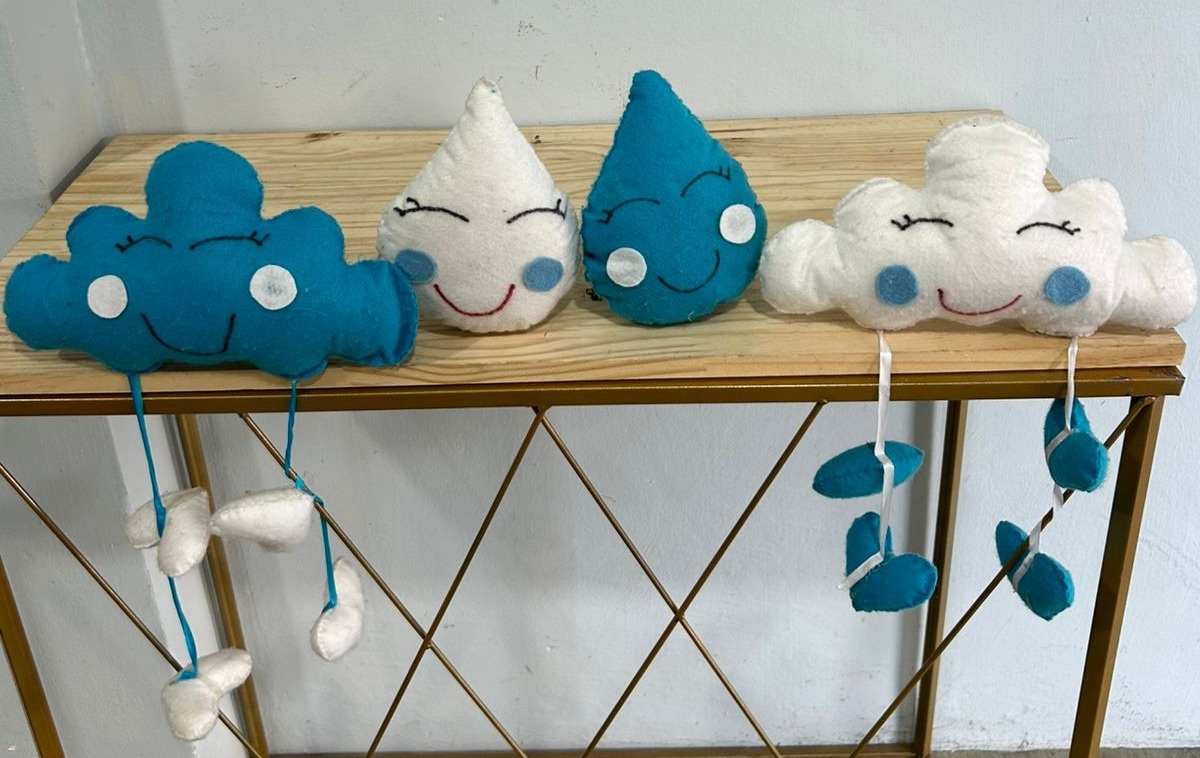 Pelúcia Chuva de Benção Azul - Déh Decorações 