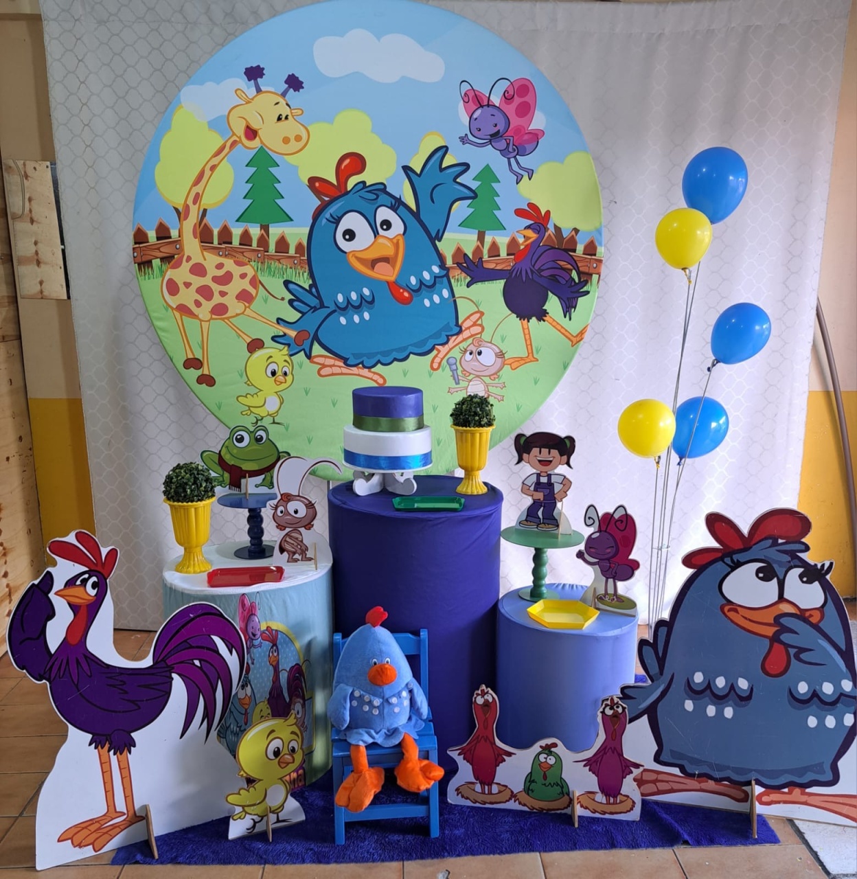 Galinha Pintadinha Menino (Kit 2) - Déh Decorações 