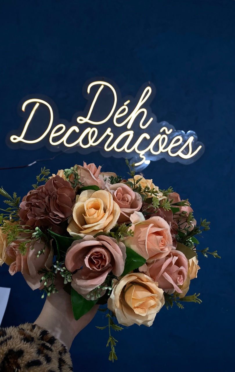 Arranjo de Flor Rose - Déh Decorações 
