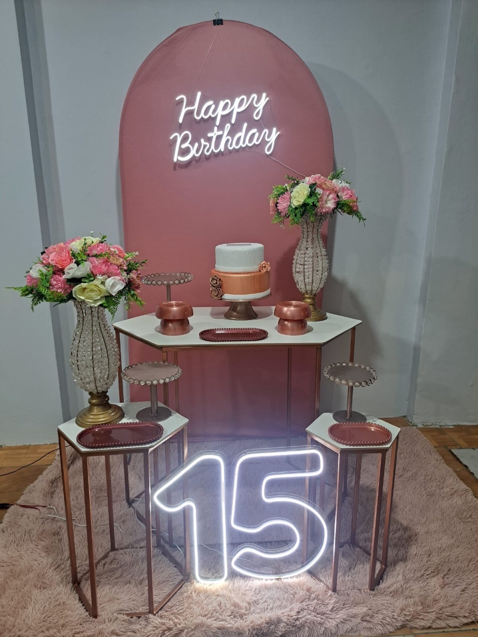 Kit Rose 15 Anos - Déh Decorações 