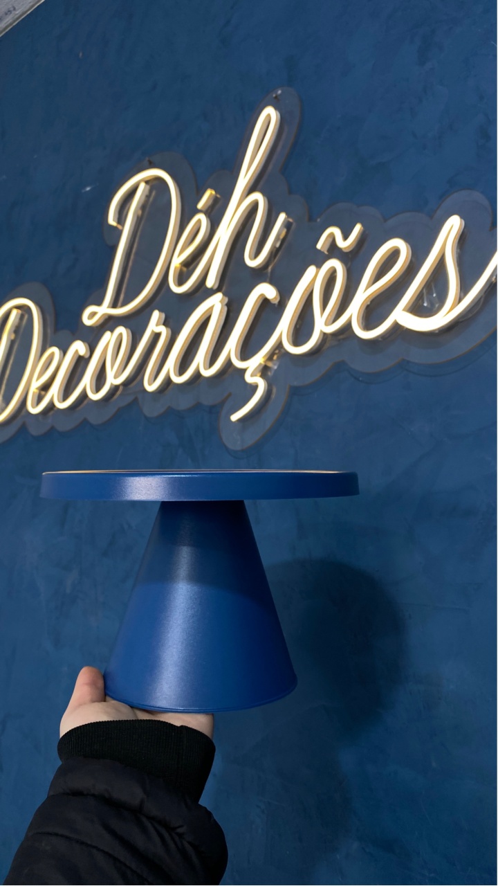 Bandeja Azul Escuro Cone - Déh Decorações 