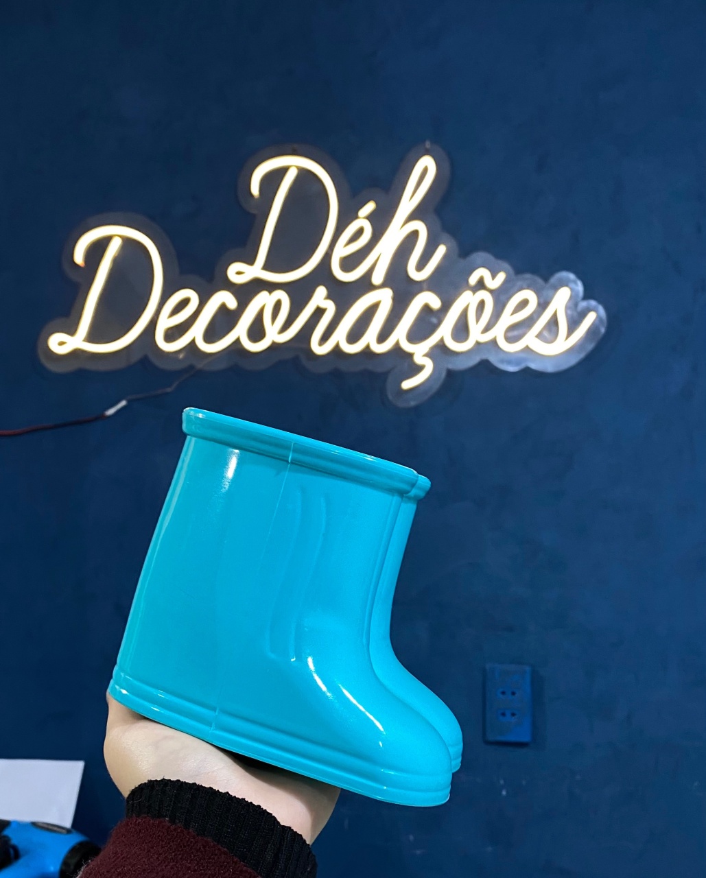 Botinha Verde-Água 2 - Déh Decorações 