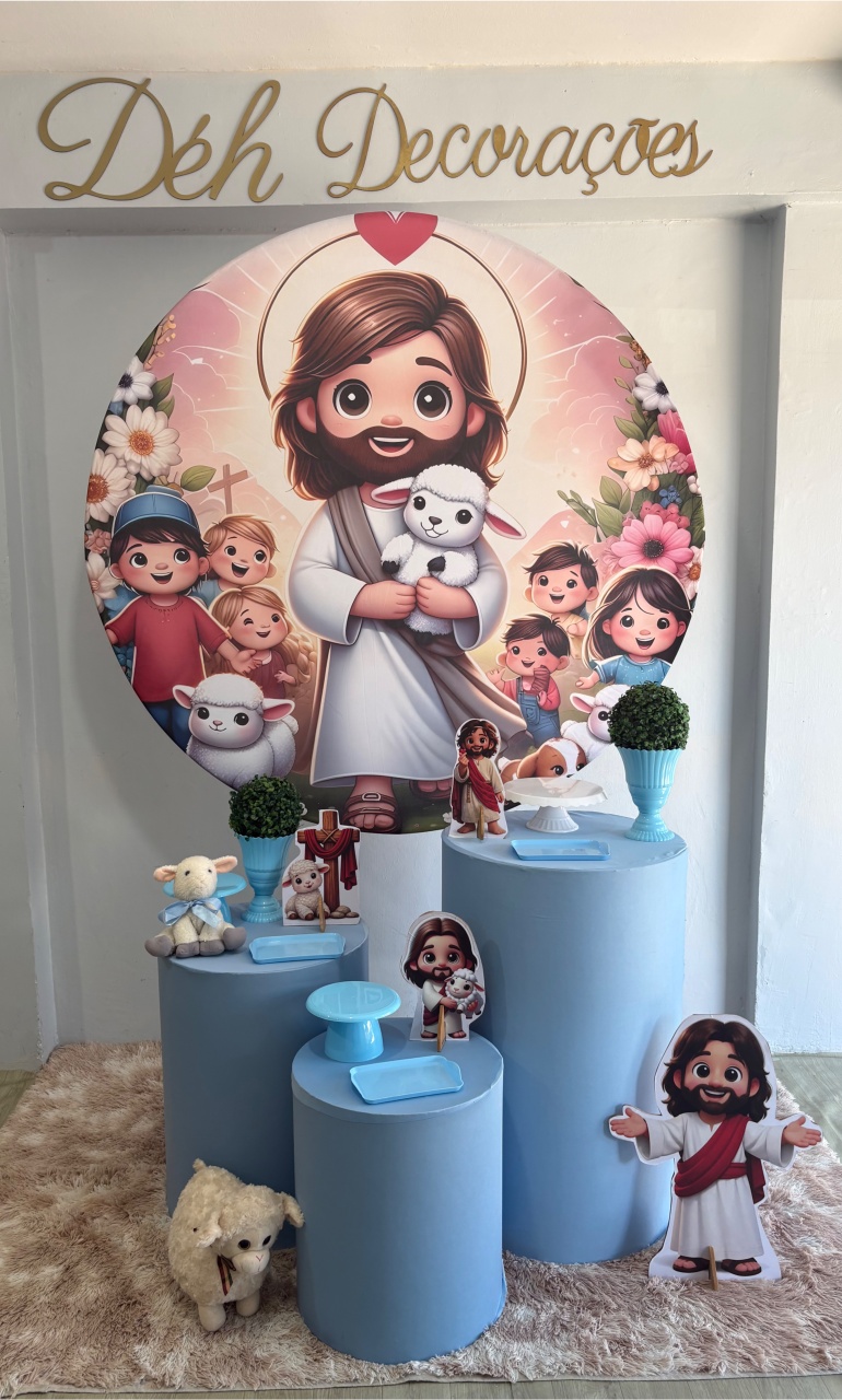 Jesus - Azul (Kit 2)  - Déh Decorações 