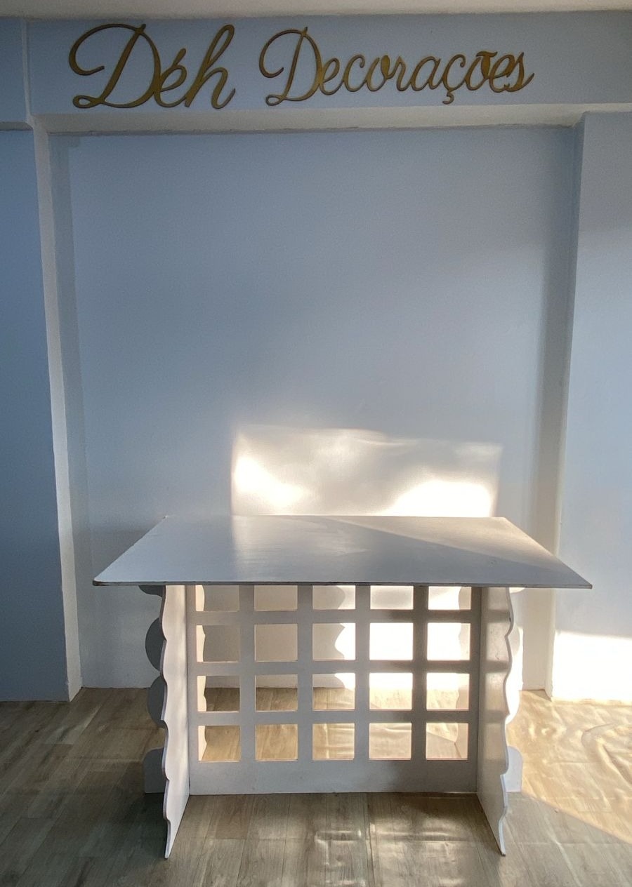 Mesa Colmeia Branca - Déh Decorações 