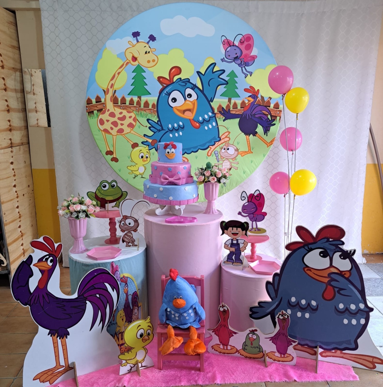 Galinha Pintadinha Menina (Kit 2) - Déh Decorações 