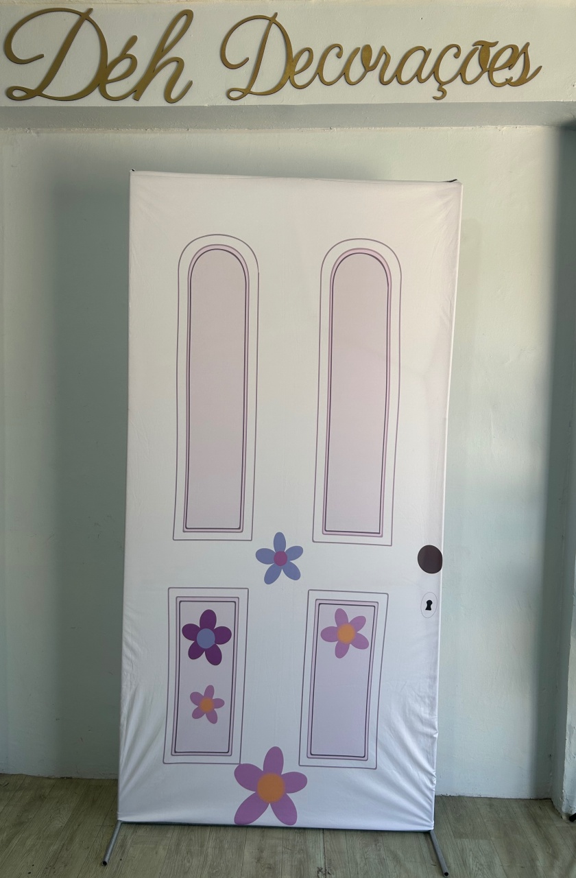 Capa Painel Romano Porta Boo - Monstros S.a - Déh Decorações 