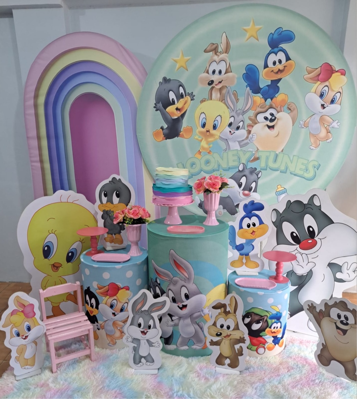 Baby Looney Tunes Menina (Kit 3) - Déh Decorações 
