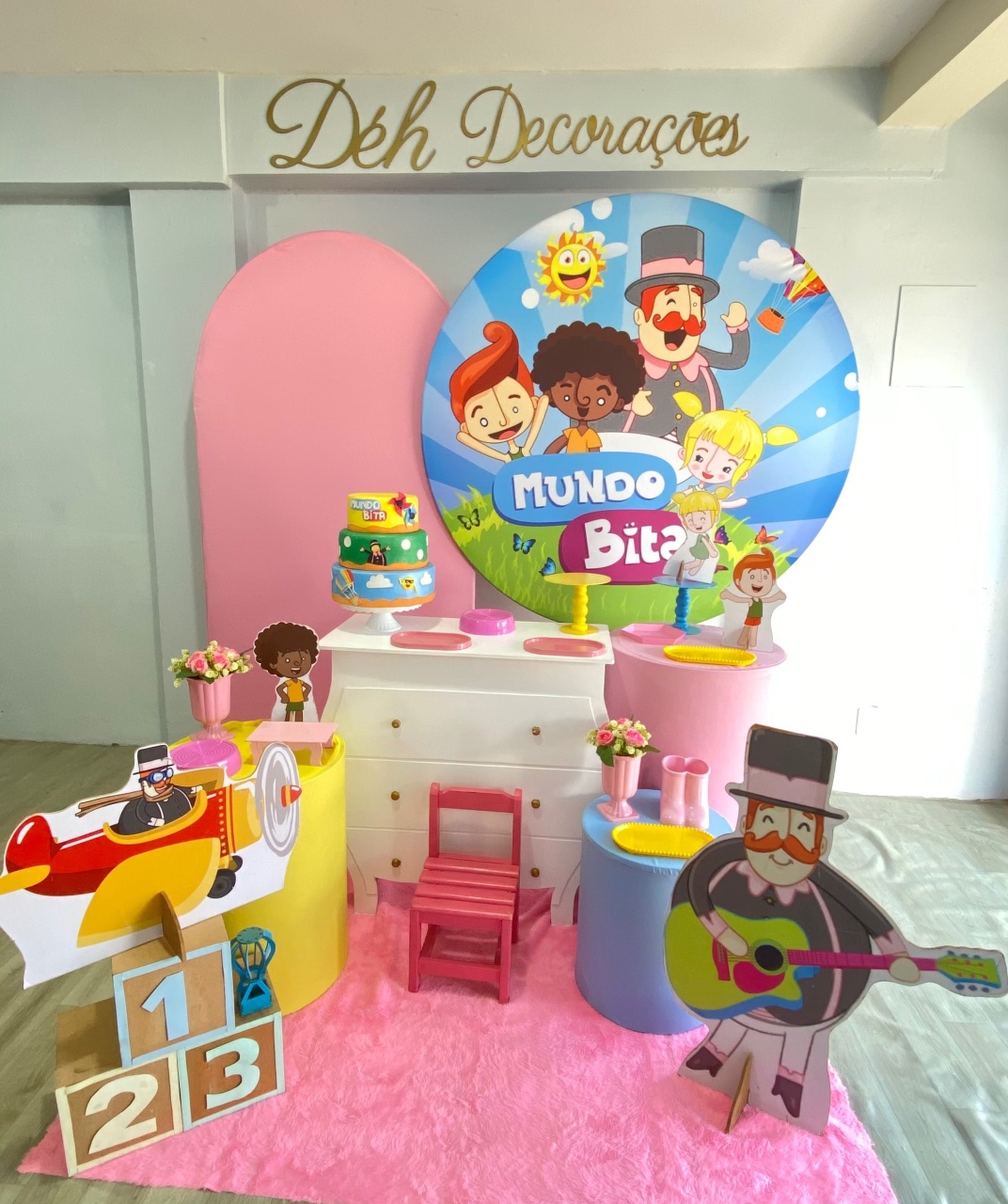 Mundo Bita Menina (Kit 4) - Déh Decorações 