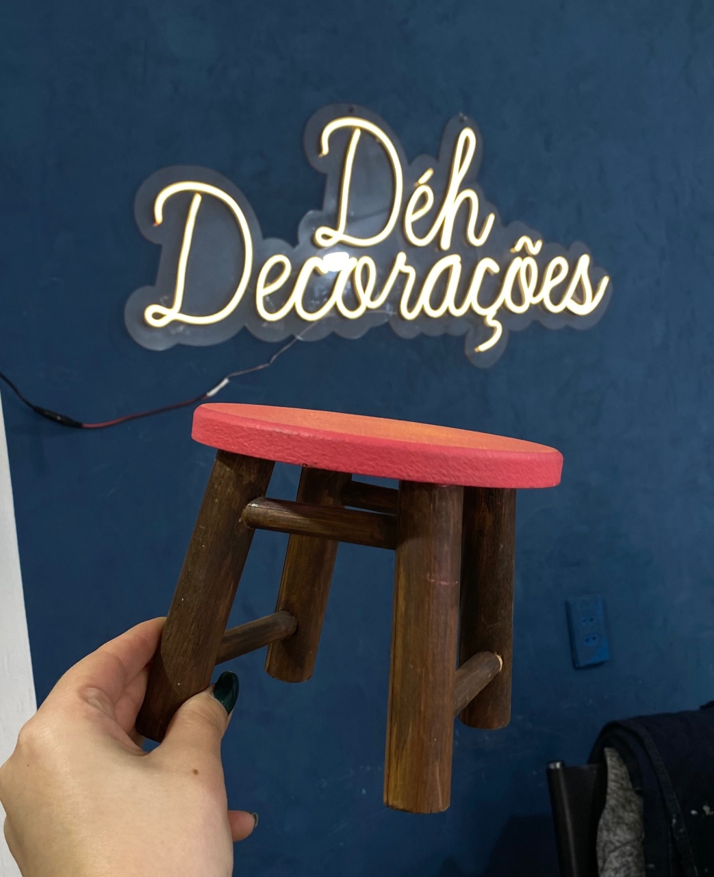 Bandeja Rosa Banquinho - Déh Decorações 