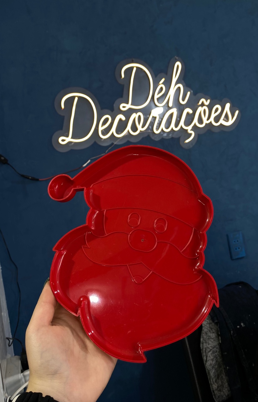 Bandeja Natal Vermelha  - Déh Decorações 