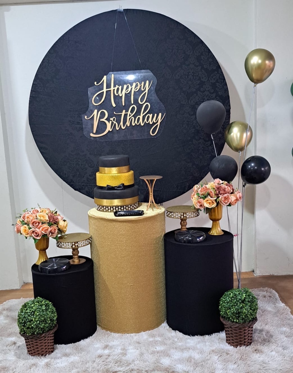 Kit Dourado E Preto (Kit 2) - Déh Decorações 
