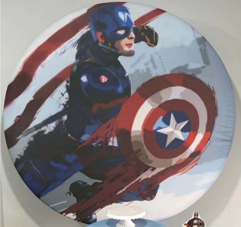 Capa Painel Captão América - Déh Decorações 