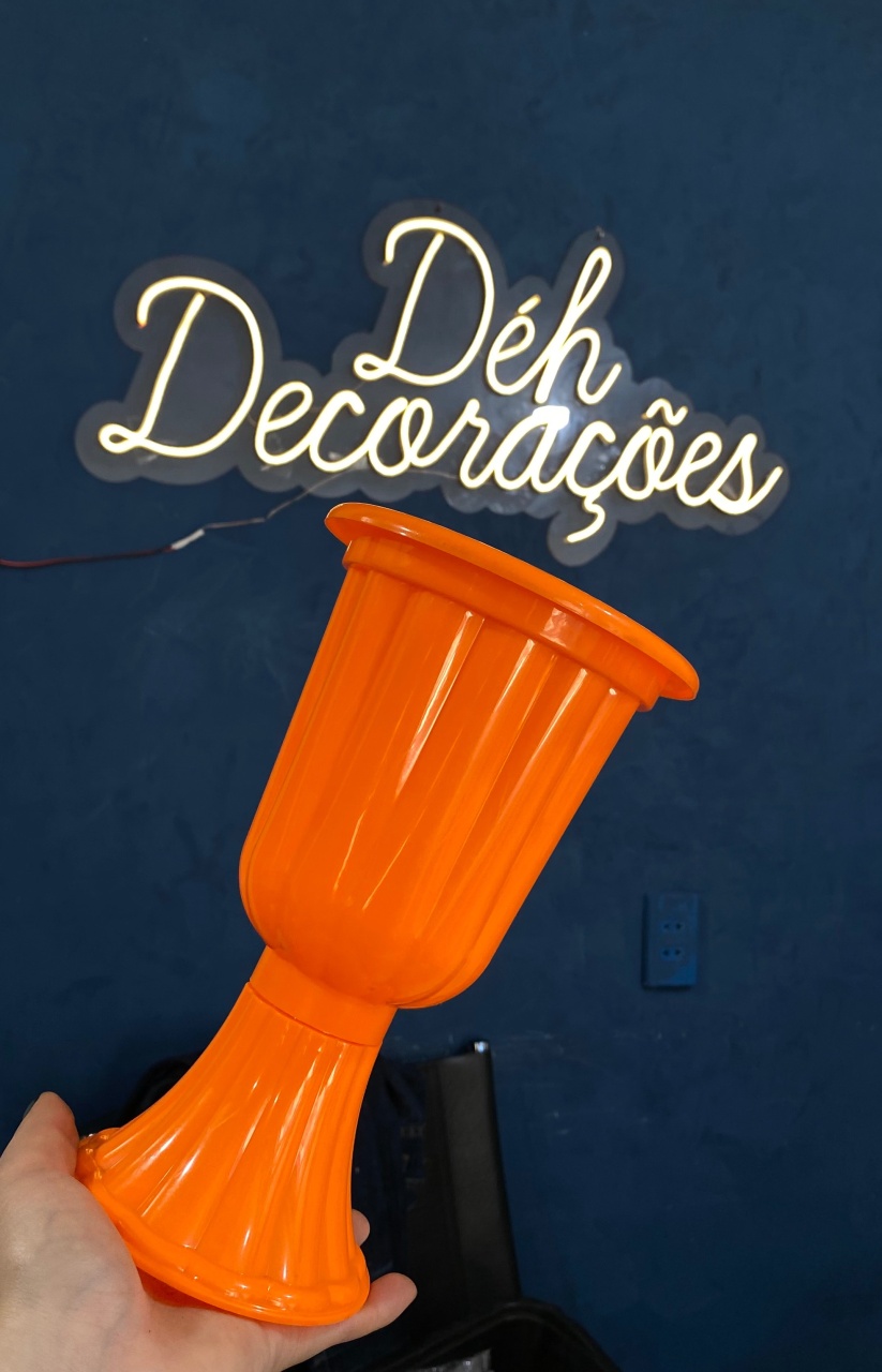 Vaso Laranja - Déh Decorações 