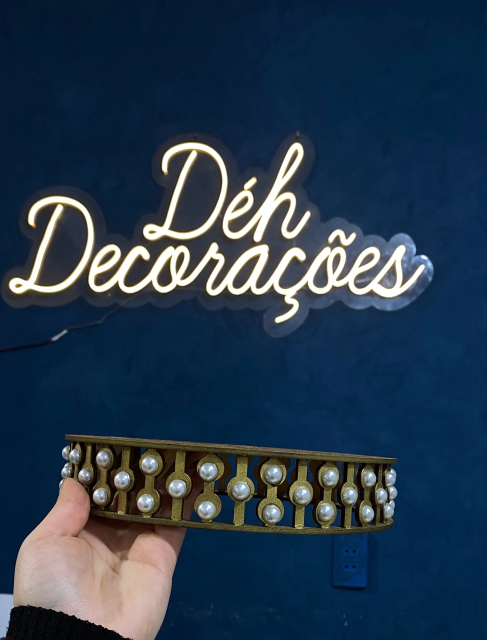 Bandeja Dourada P - Déh Decorações 
