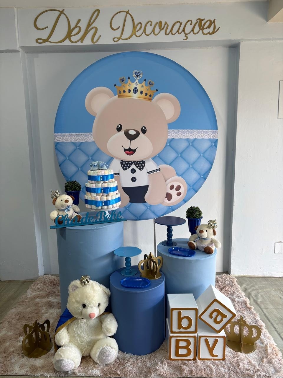Urso Príncipe (Kit 2) - Déh Decorações 
