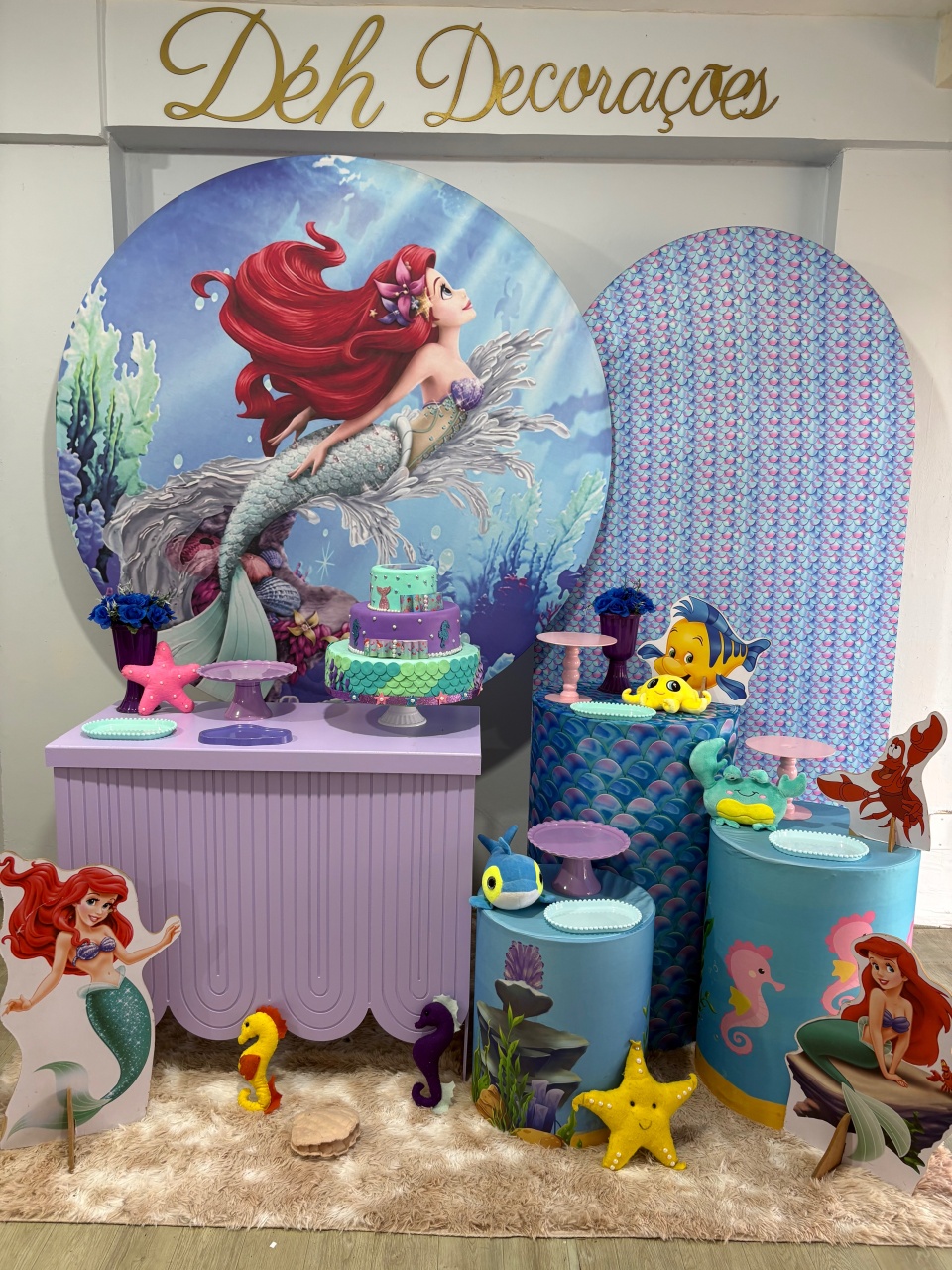 Sereia Ariel (Kit 2) - Déh Decorações 