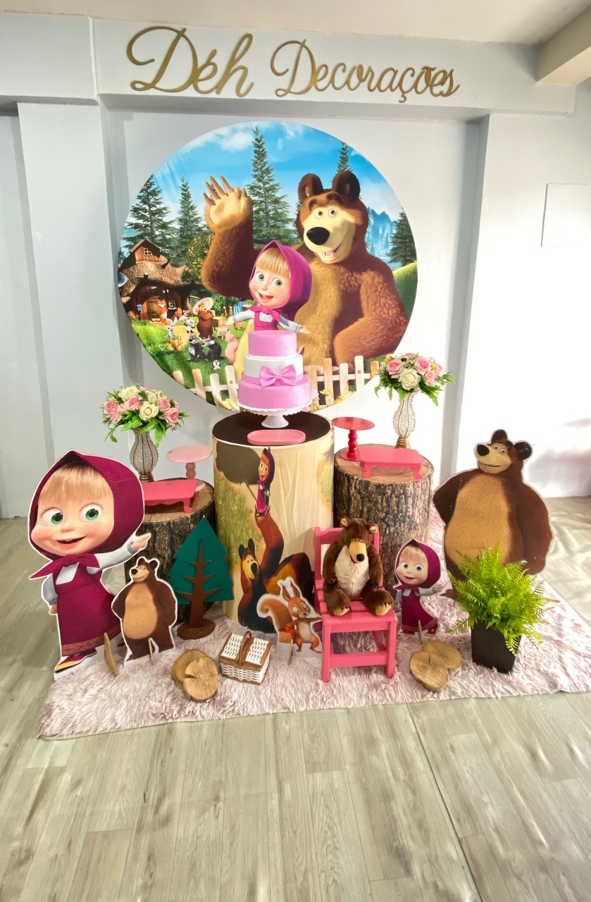 Masha E O Urso (Kit 2) - Déh Decorações 