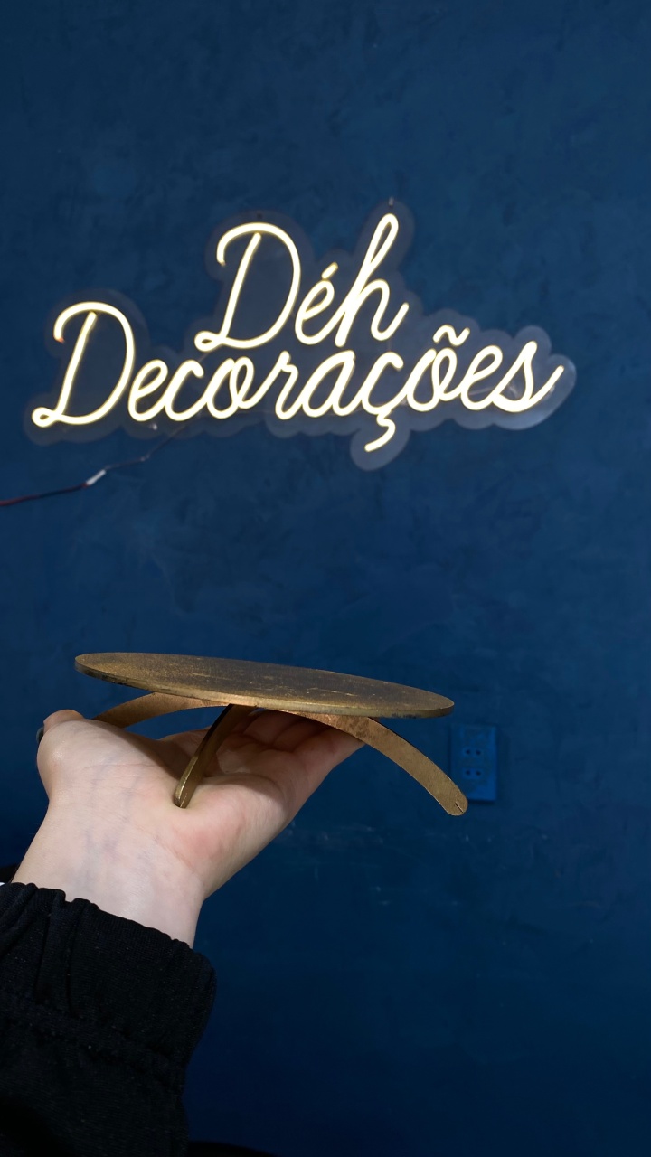 Bandeja Dourada 1 - Déh Decorações 