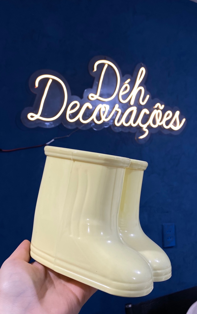 Bandeja Botinha Amarela Cand - Déh Decorações 