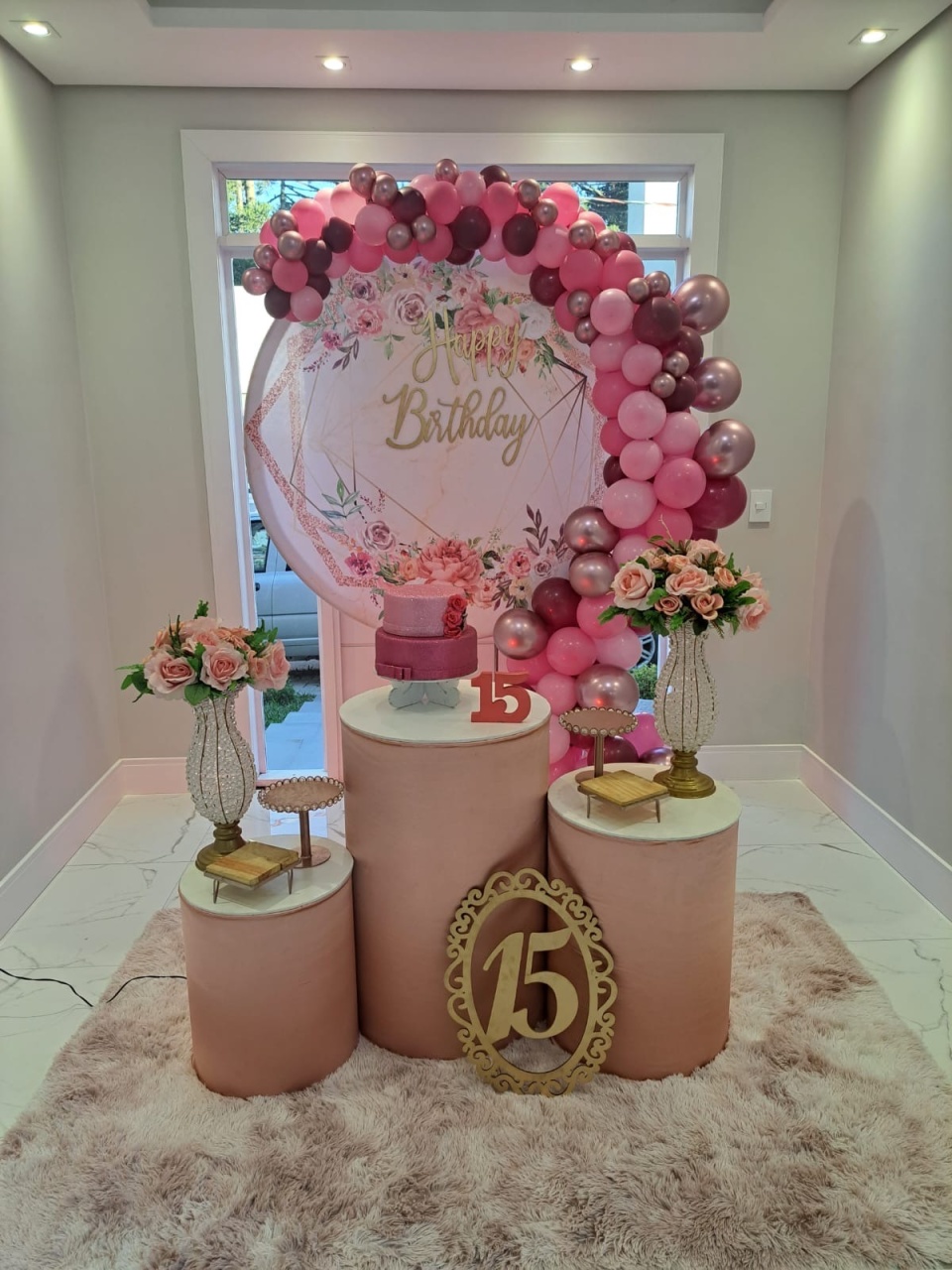 Kit 15 Anos Rose - Déh Decorações 