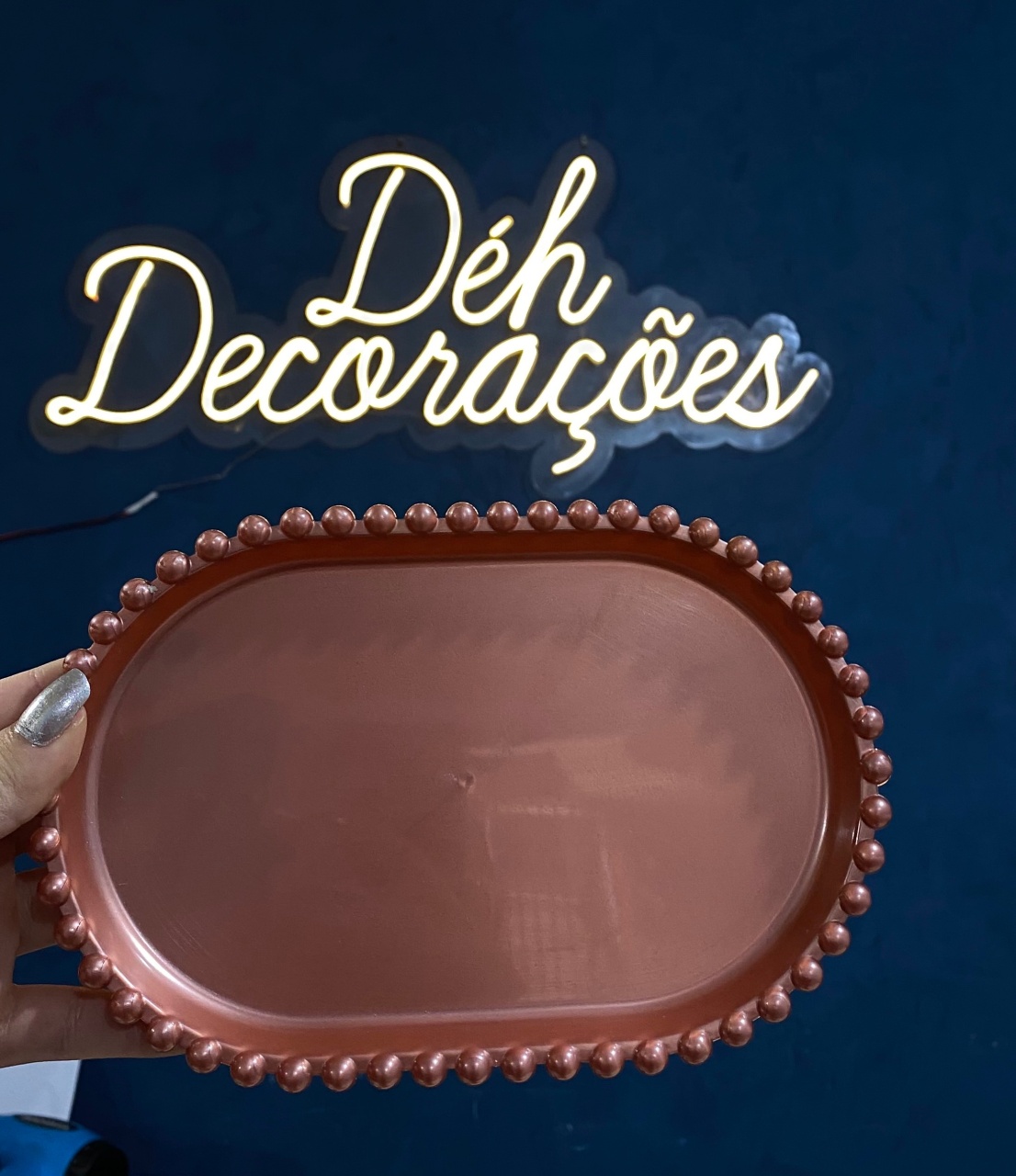 Bandeja Rosê 7 - Déh Decorações 
