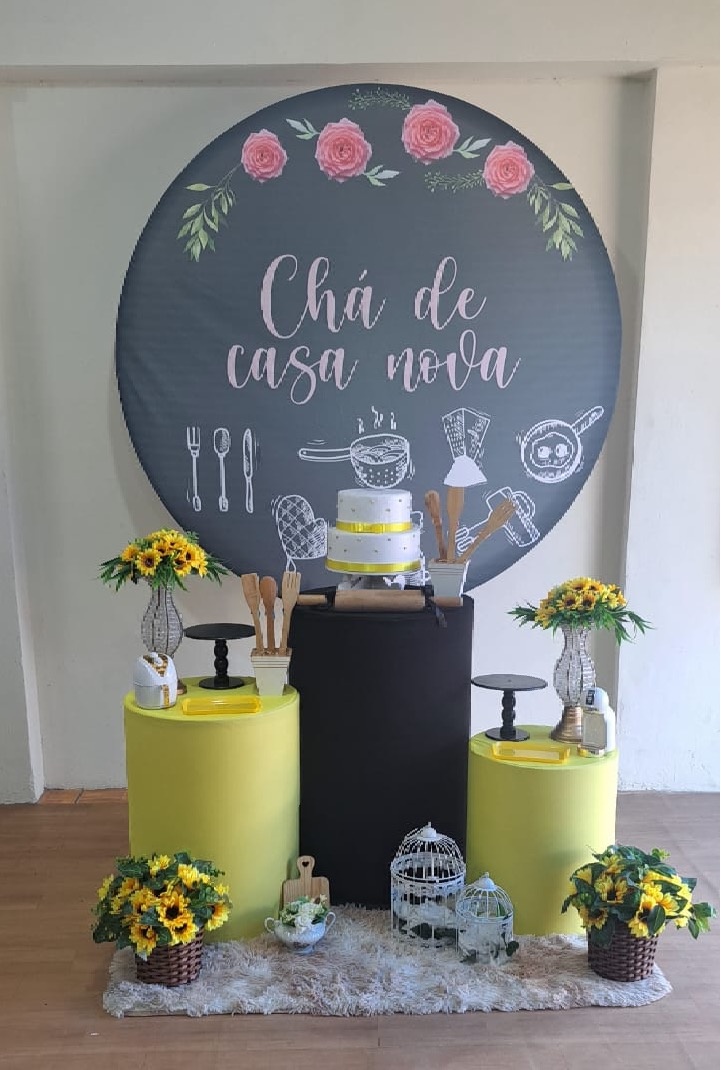Chá de Casa Nova Girassol  - Déh Decorações 