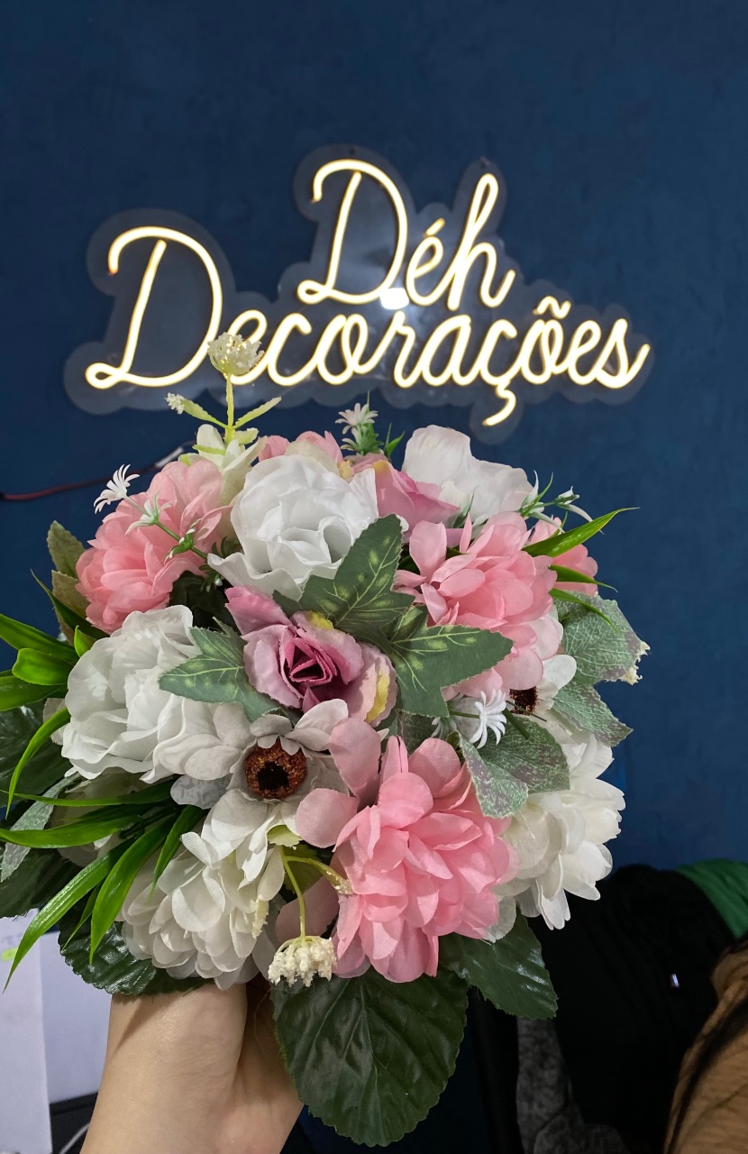 Flor Pequena Rosa 5 - Déh Decorações 