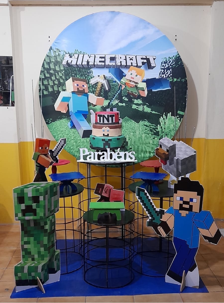 Minecraft (Kit 2) - Déh Decorações 