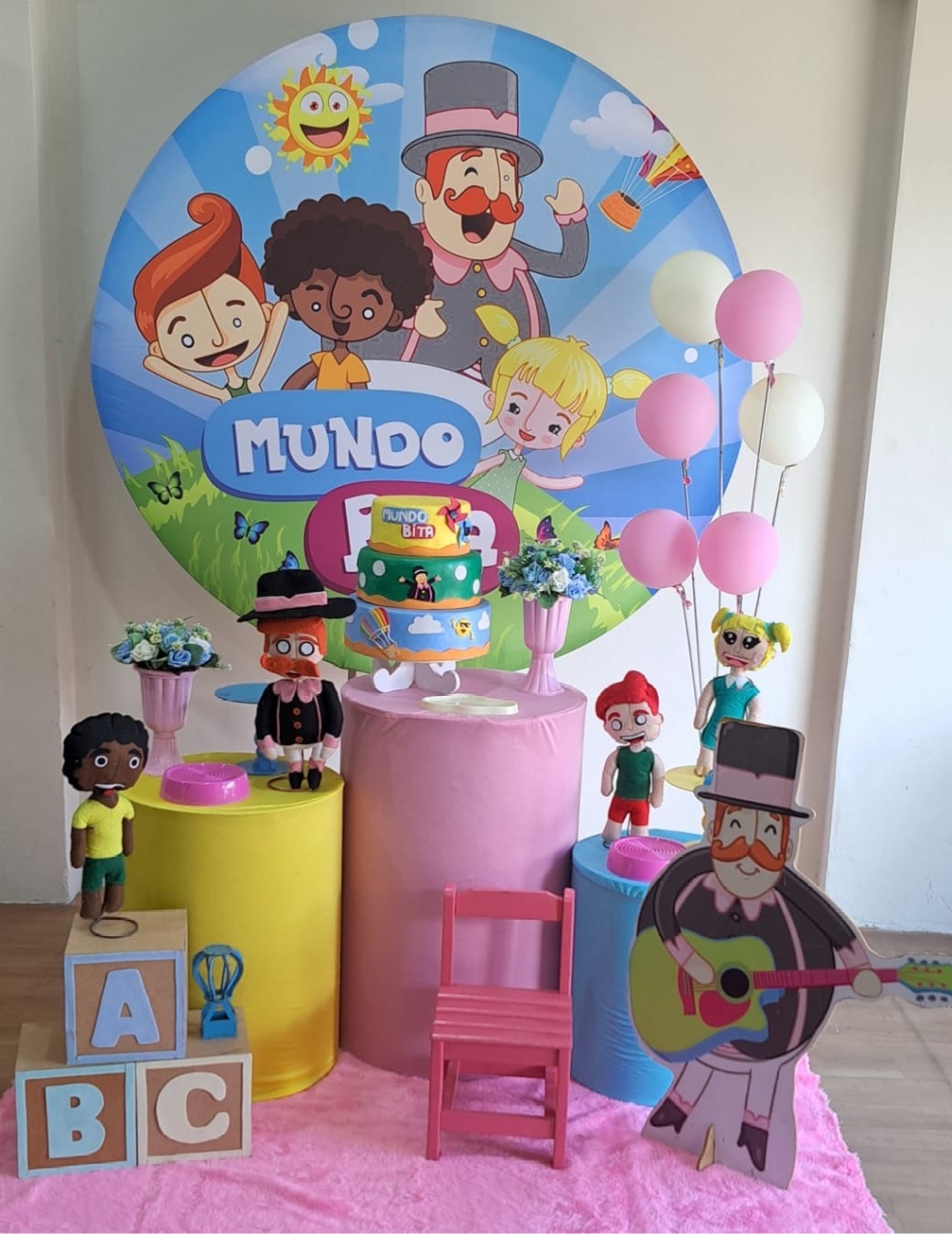 Mundo Bita Menina (Kit 4  - Déh Decorações 