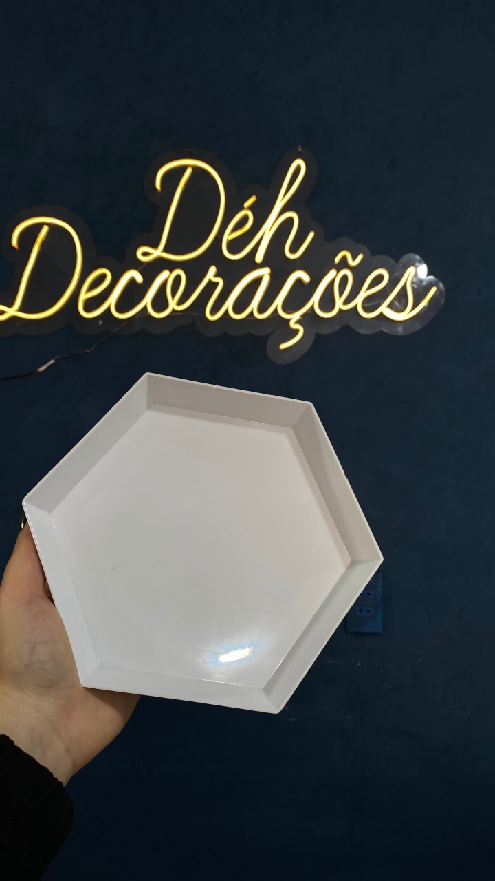 Bandeja Branca 14 - Déh Decorações 