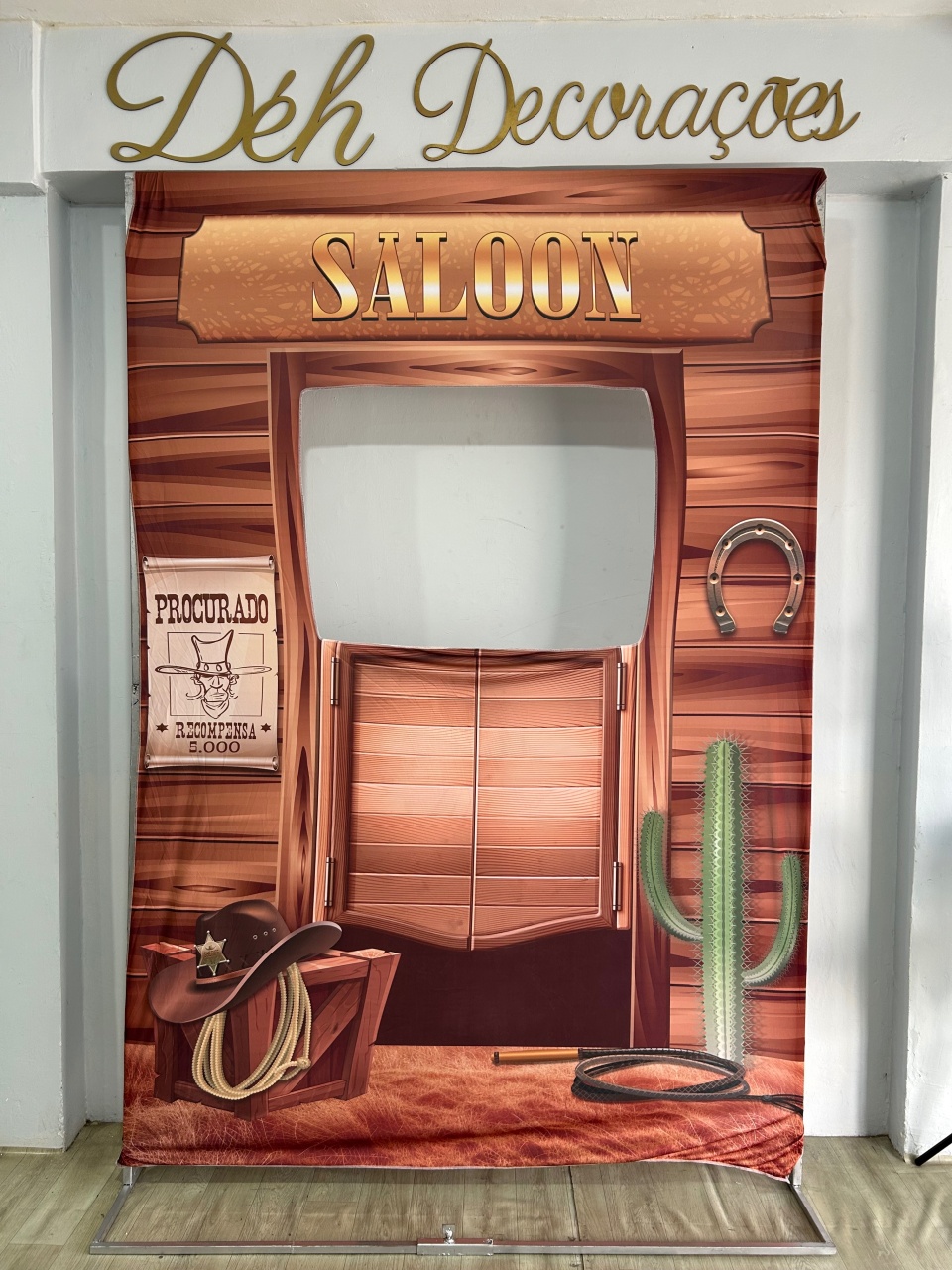 Capa Painel Romano Cawboy 150X220  - Déh Decorações 