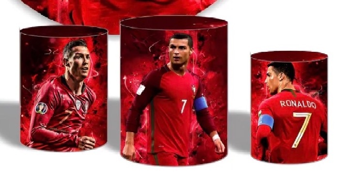 Capa Trio Cilindro Cristiano Ronaldo - Déh Decorações 