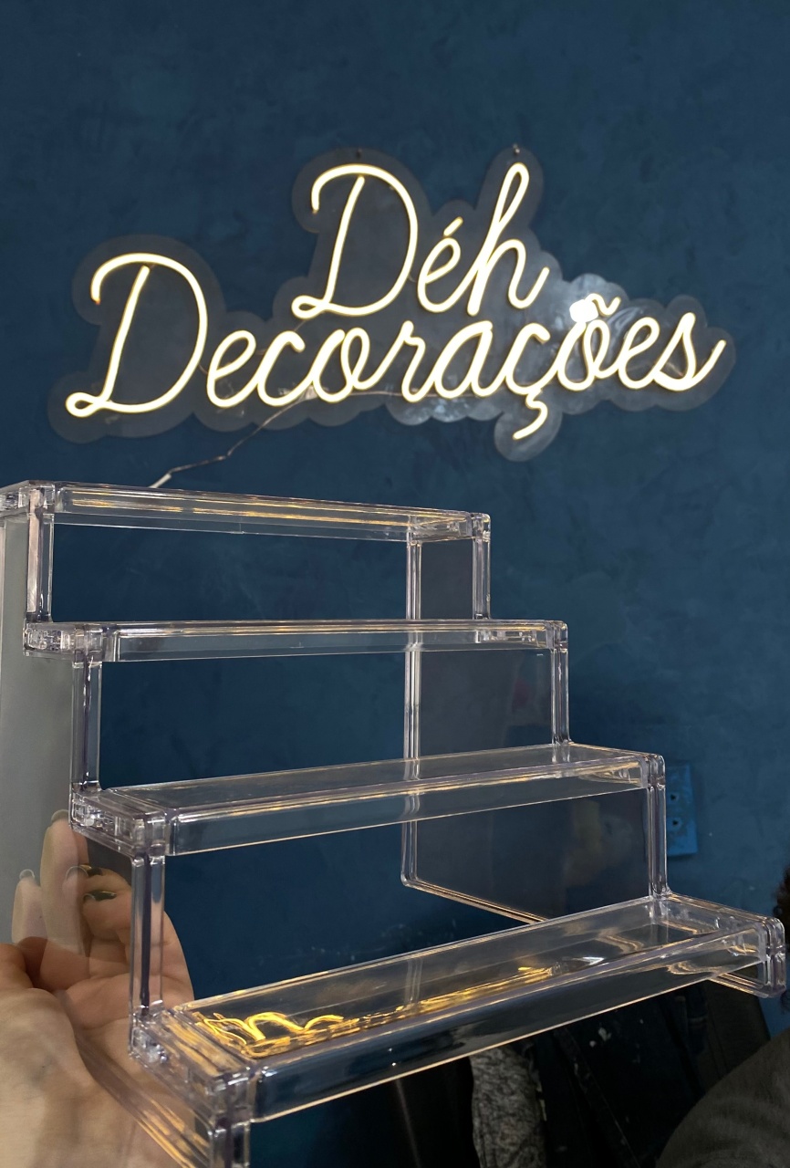 Bandeja Escadinha de Acrílico  - Déh Decorações 