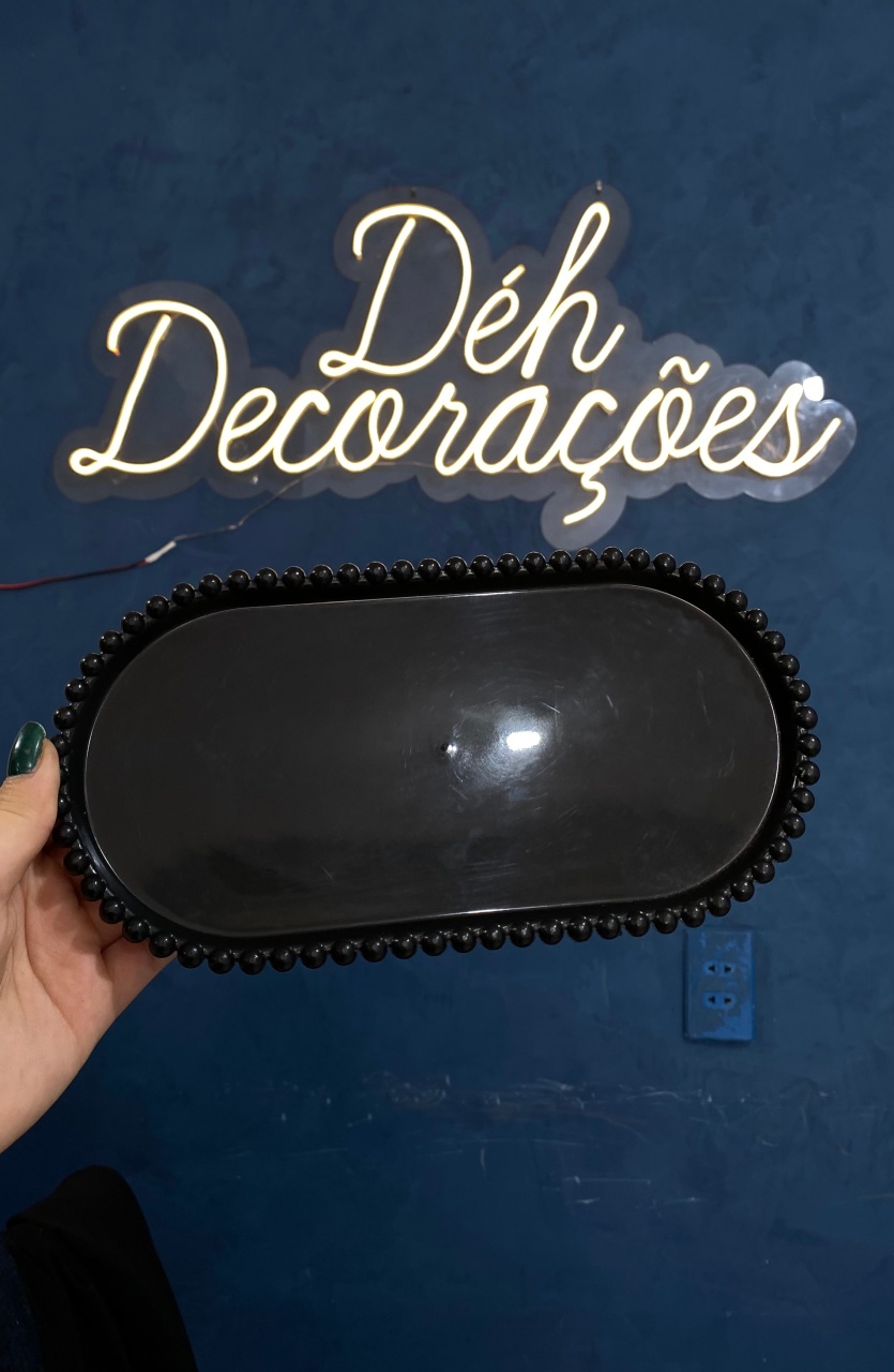 Bandeja Preta 8 - Déh Decorações 