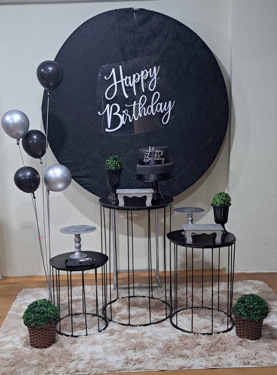 Kit Adulto Preto E Prata (Kit 1) - Déh Decorações 