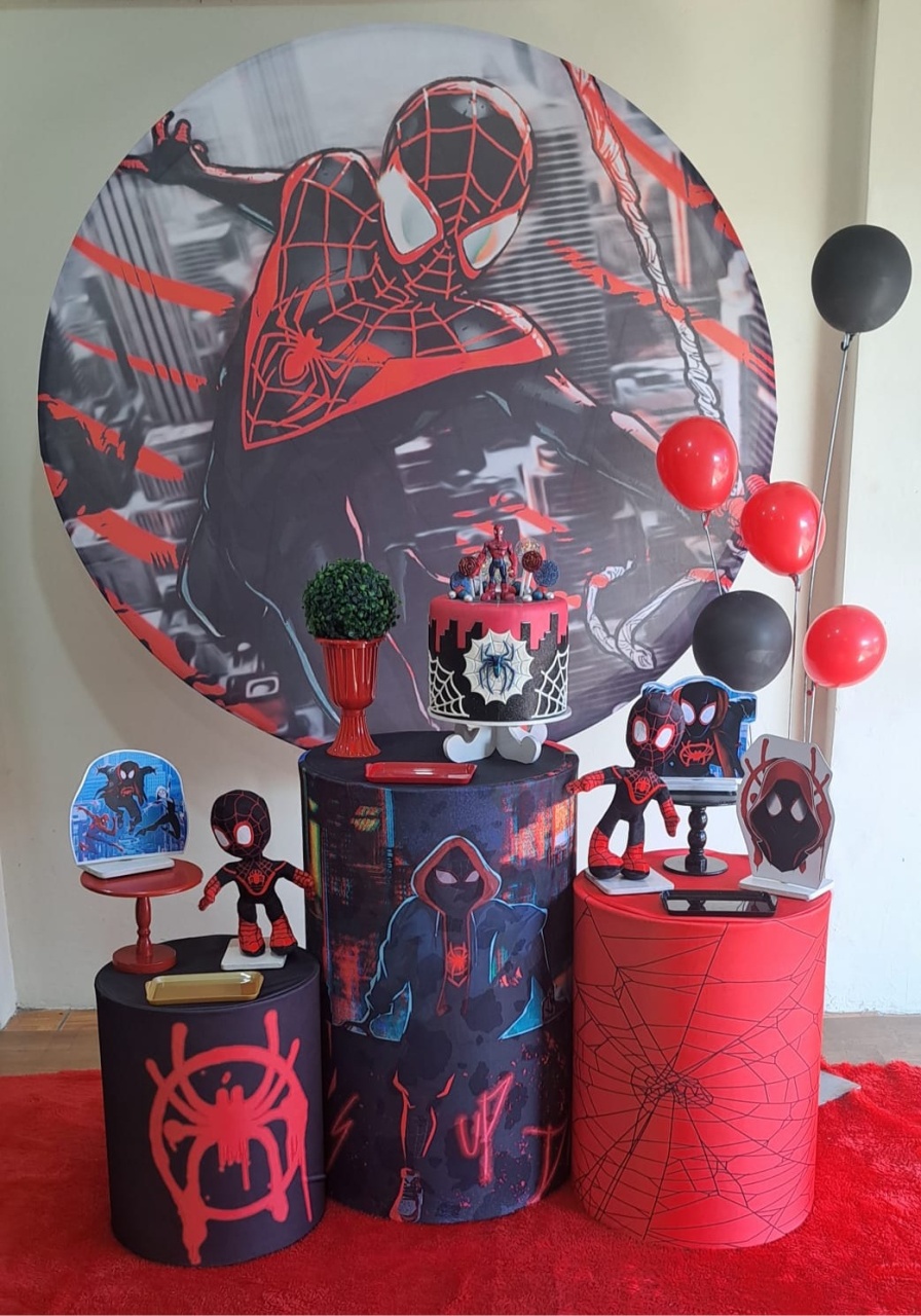 Homem Aranha Black (Kit 2) - Déh Decorações 